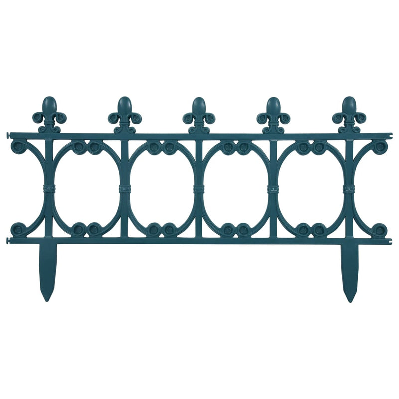 vidaXL 16 db zöld polipropilén gyepszegély 10 m