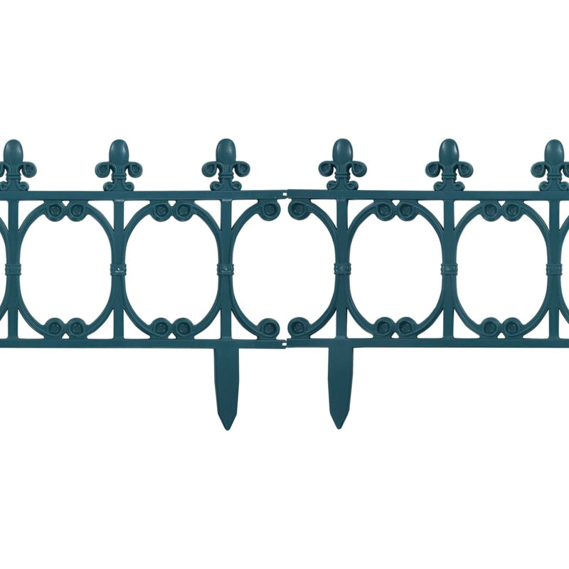 vidaXL 16 db zöld polipropilén gyepszegély 10 m