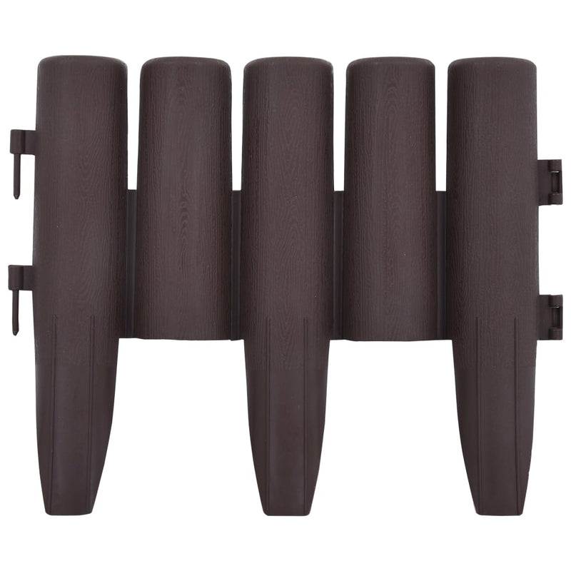 vidaXL 36 db barna polipropilén gyepszegély 10 m