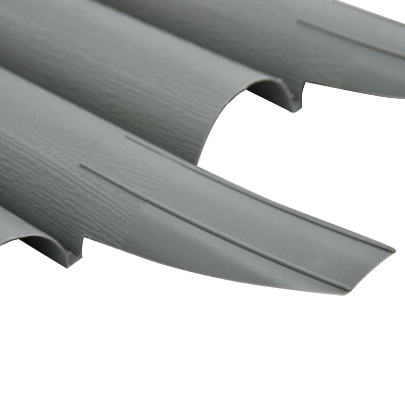 vidaXL 36 db szürke polipropilén gyepszegély 10 m