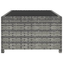 vidaXL 2 db szürke polyrattan dönthető kerti szék asztallal