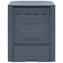 vidaXL 2 db szürke kerti komposztáló 60 x 60 x 73 cm 520 liter