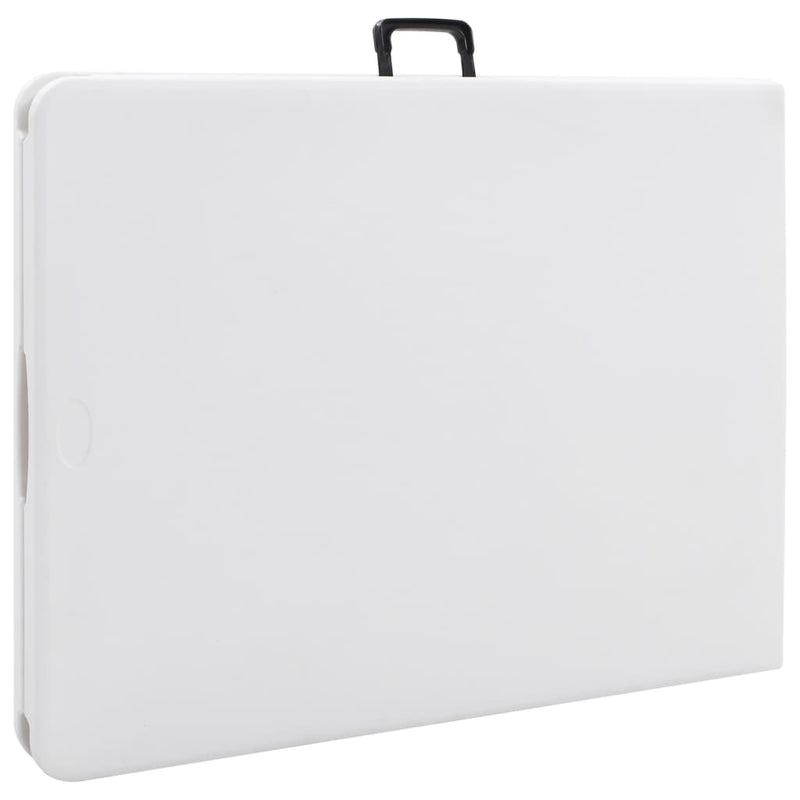 vidaXL fehér HDPE összecsukható kerti asztal 180 x 72 x 72 cm