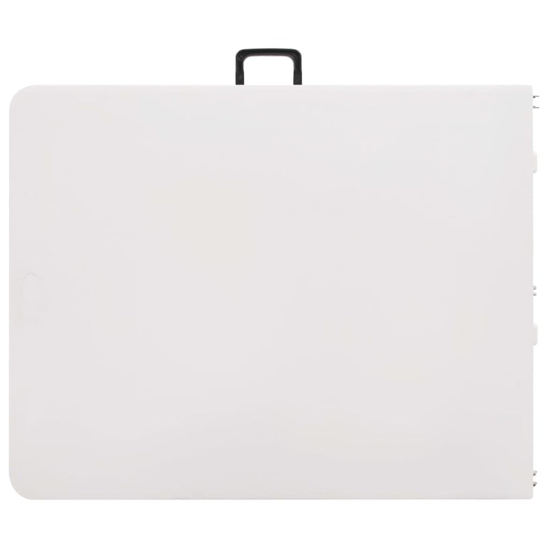 vidaXL fehér HDPE összecsukható kerti asztal 180 x 72 x 72 cm