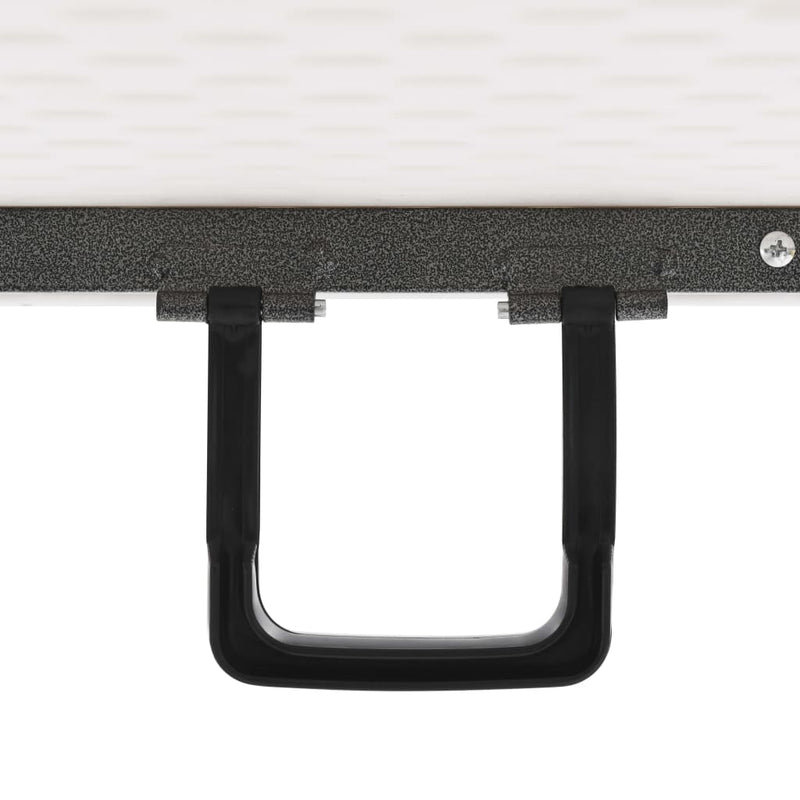 vidaXL fehér HDPE összecsukható kerti asztal 180 x 72 x 72 cm