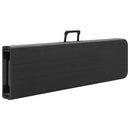 vidaXL 2 db fekete összecsukható HDPE kerti pad 180 cm