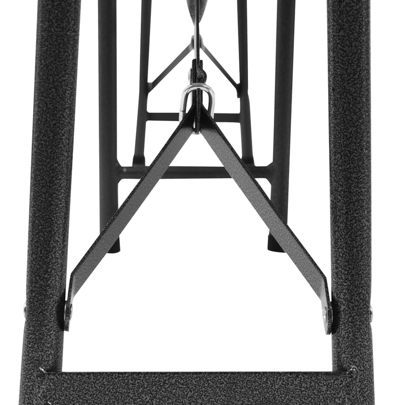 vidaXL 2 db fekete összecsukható HDPE kerti pad 180 cm