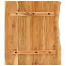 vidaXL tömör akácfa fürdőszoba piperepolc 58x52x2,5 cm
