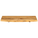 vidaXL tömör akácfa fürdőszoba piperepolc 80x52x2,5 cm