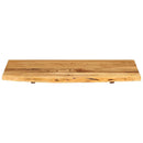 vidaXL tömör akácfa fürdőszoba piperepolc 80x52x2,5 cm
