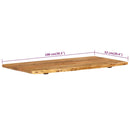 vidaXL tömör akácfa fürdőszoba piperepolc 100x52x2,5 cm