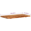 vidaXL tömör akácfa fürdőszoba piperepolc 100x52x3,8 cm