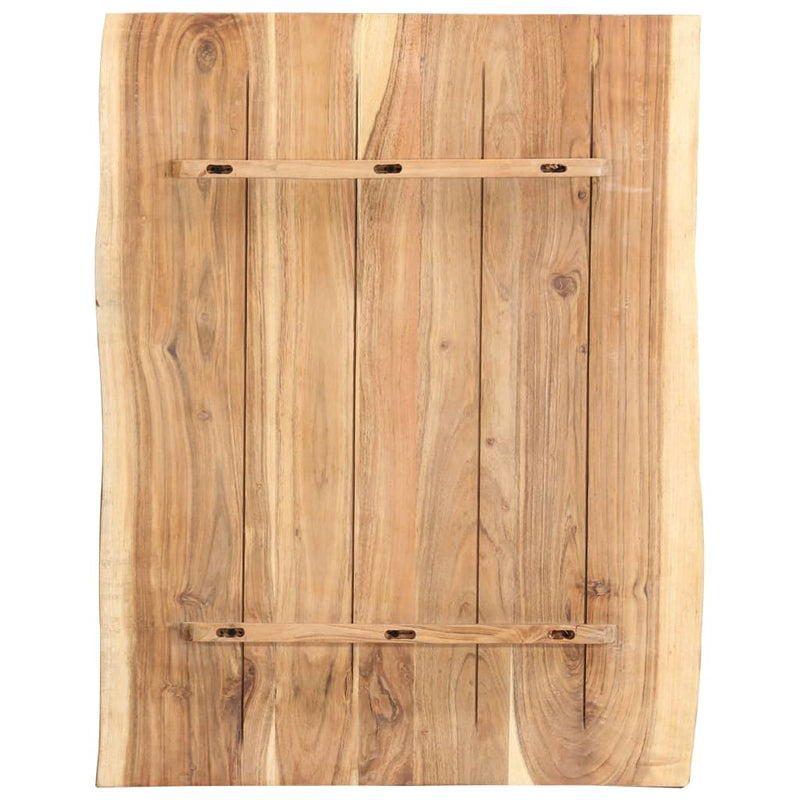 vidaXL tömör akácfa asztallap 80 x (50-60) x 3,8 cm