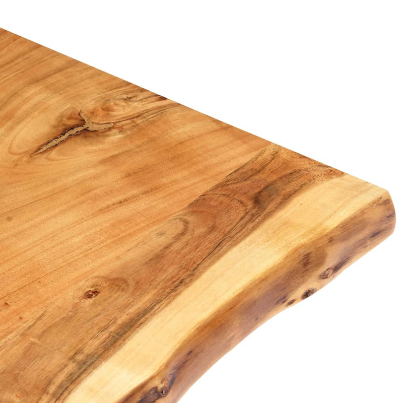 vidaXL tömör akácfa asztallap 80 x (50-60) x 3,8 cm
