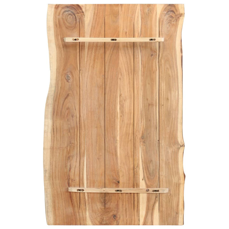 vidaXL tömör akácfa asztallap 100 x (50-60) x 3,8 cm