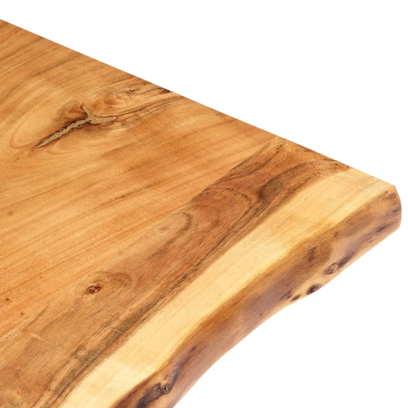 vidaXL tömör akácfa asztallap 100 x (50-60) x 3,8 cm