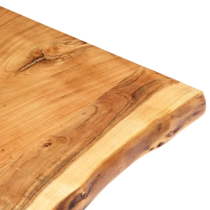 vidaXL tömör akácfa asztallap 118 x (50-60) x 2,5 cm