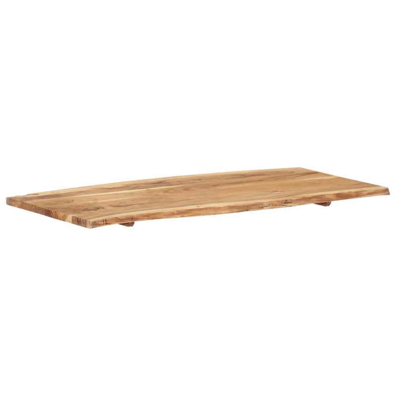 vidaXL tömör akácfa asztallap 118 x (50-60) x 2,5 cm