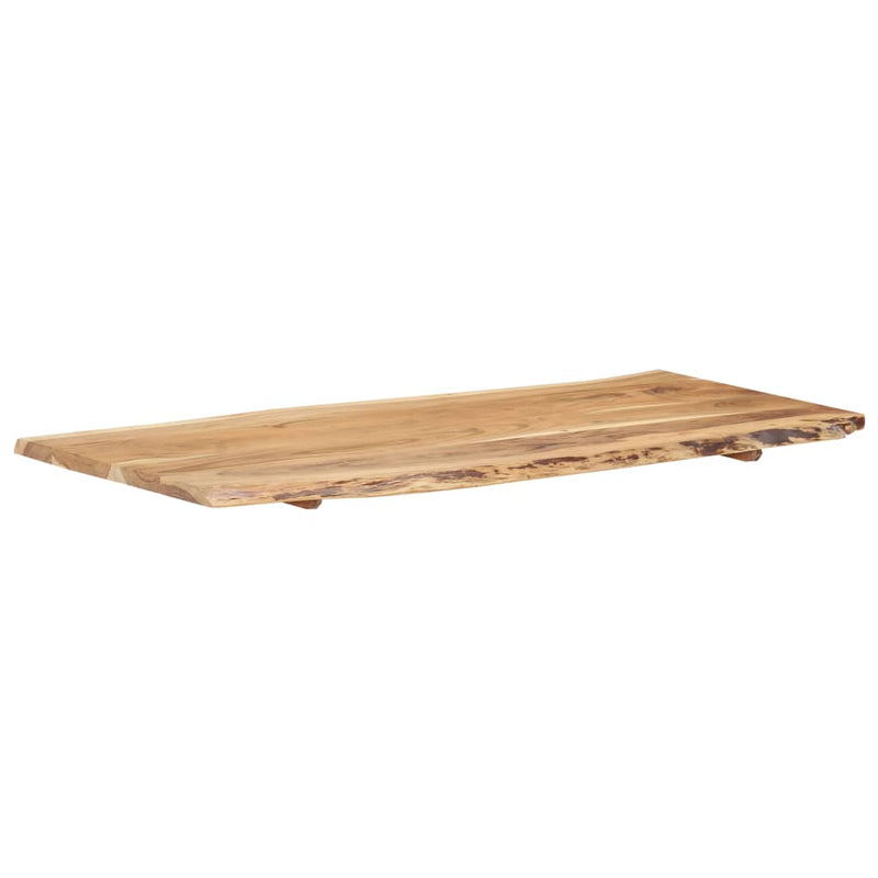vidaXL tömör akácfa asztallap 118 x (50-60) x 2,5 cm
