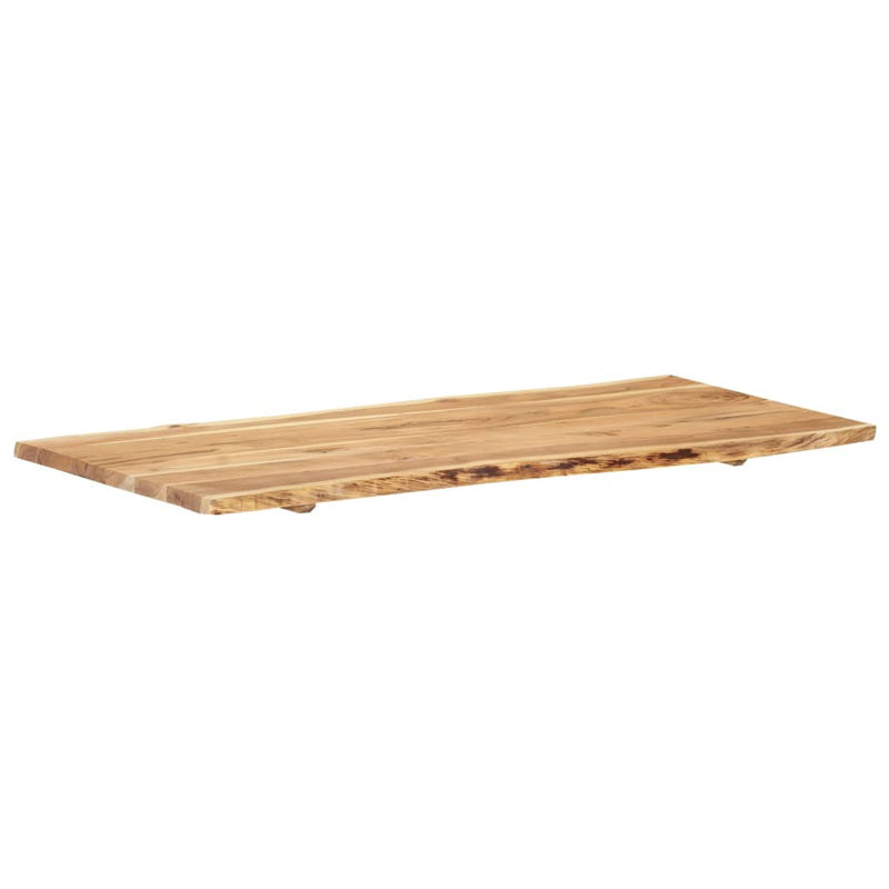 vidaXL tömör akácfa asztallap 118 x (50-60) x 2,5 cm