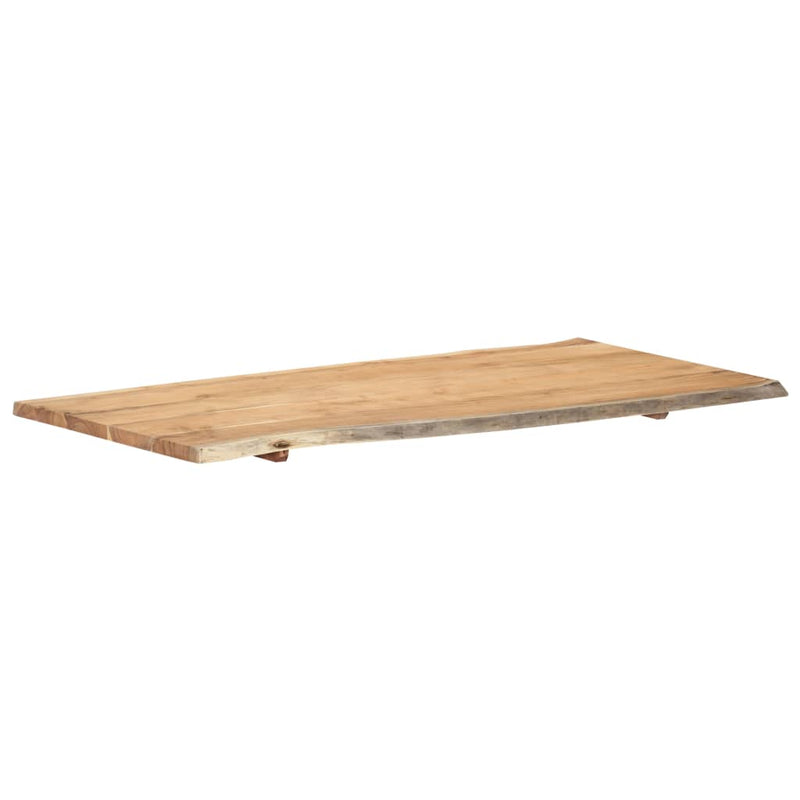 vidaXL tömör akácfa asztallap 118 x (50-60) x 2,5 cm