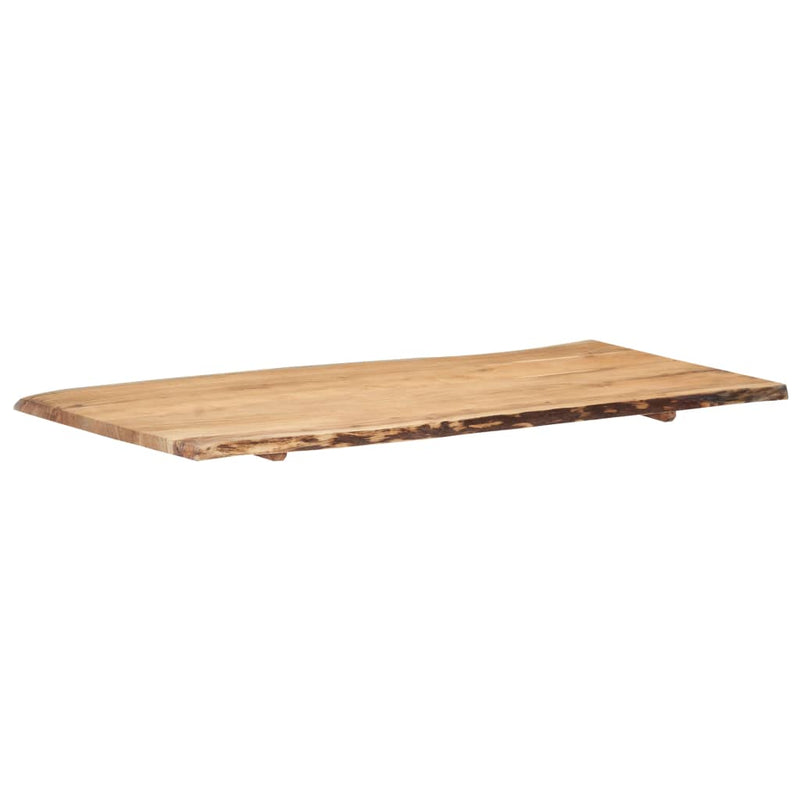 vidaXL tömör akácfa asztallap 118 x (50-60) x 2,5 cm