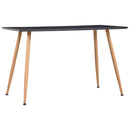 vidaXL tölgyszínű és szürke MDF étkezőasztal 120 x 60 x 74 cm