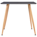 vidaXL tölgyszínű és szürke MDF étkezőasztal 80,5 x 80,5 x 73 cm