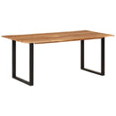 vidaXL tömör akácfa étkezőasztal 180 x 90 x 76 cm