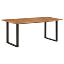 vidaXL tömör akácfa étkezőasztal 180 x 90 x 76 cm