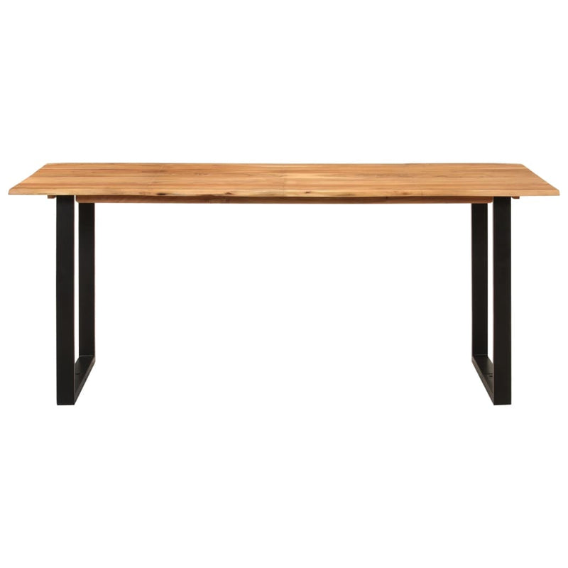 vidaXL tömör akácfa étkezőasztal 180 x 90 x 76 cm