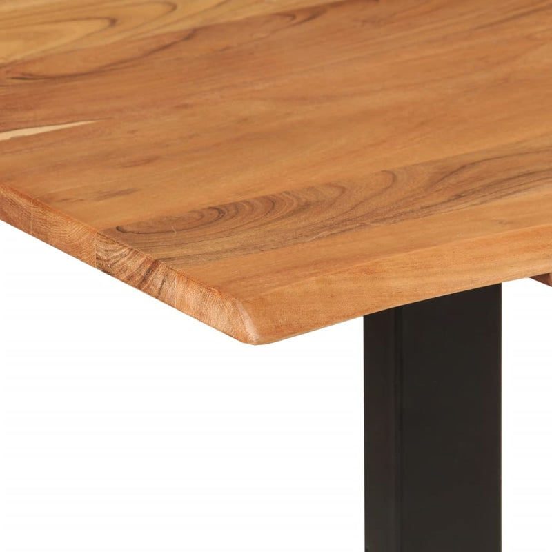 vidaXL tömör akácfa étkezőasztal 180 x 90 x 76 cm