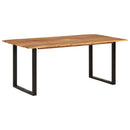 vidaXL tömör akácfa étkezőasztal 180 x 90 x 76 cm