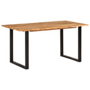vidaXL tömör akácfa étkezőasztal 154x80x76 cm