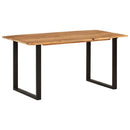 vidaXL tömör akácfa étkezőasztal 154x80x76 cm