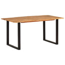 vidaXL tömör akácfa étkezőasztal 154x80x76 cm
