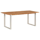 vidaXL tömör akácfa étkezőasztal 180 x 90 x 76 cm