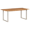 vidaXL tömör akácfa étkezőasztal 180 x 90 x 76 cm
