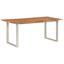 vidaXL tömör akácfa étkezőasztal 180 x 90 x 76 cm
