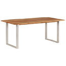 vidaXL tömör akácfa étkezőasztal 180 x 90 x 76 cm