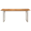 vidaXL tömör akácfa étkezőasztal 180 x 90 x 76 cm