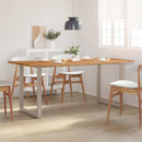 vidaXL tömör akácfa étkezőasztal 180 x 90 x 76 cm