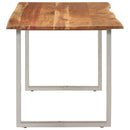 vidaXL tömör akácfa étkezőasztal 154x80x76 cm