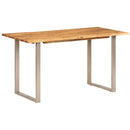 vidaXL tömör akácfa étkezőasztal 140 x 70 x 76 cm