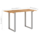 vidaXL tömör akácfa étkezőasztal 118 x 58 x 76 cm
