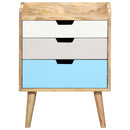 vidaXL tömör mangófa éjjeliszekrény 47 x 35 x 63 cm