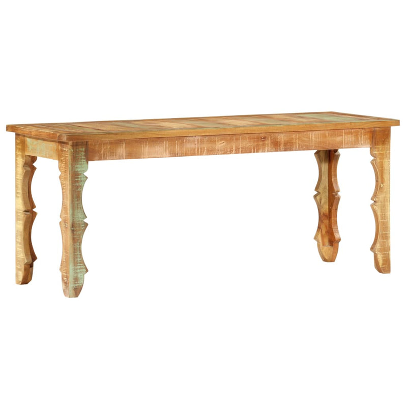 vidaXL tömör újrahasznosított fapad 110 x 35 x 45 cm