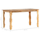 vidaXL tömör újrahasznosított fa étkezőasztal 140 x 70 x 76 cm
