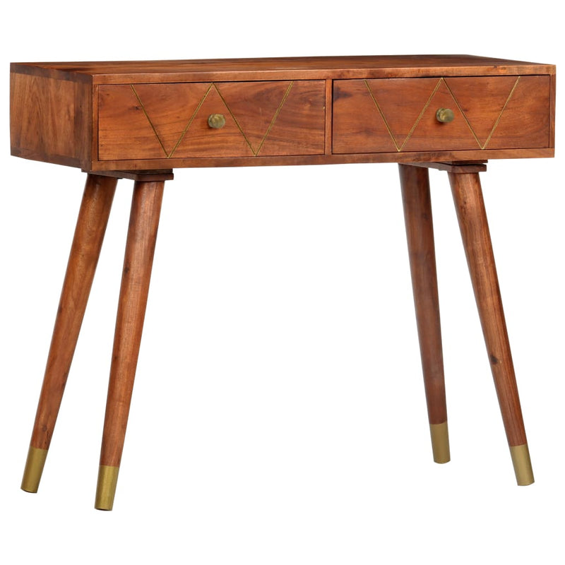 vidaXL tömör akácfa tálalóasztal 90 x 35 x 76 cm