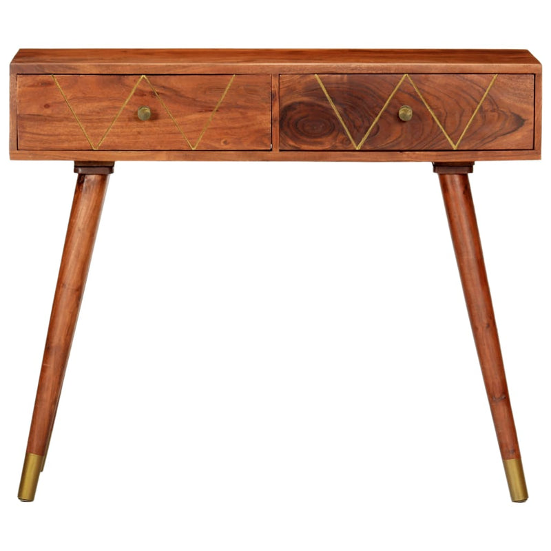 vidaXL tömör akácfa tálalóasztal 90 x 35 x 76 cm